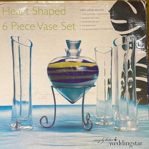 Heart Shaped Vase Set